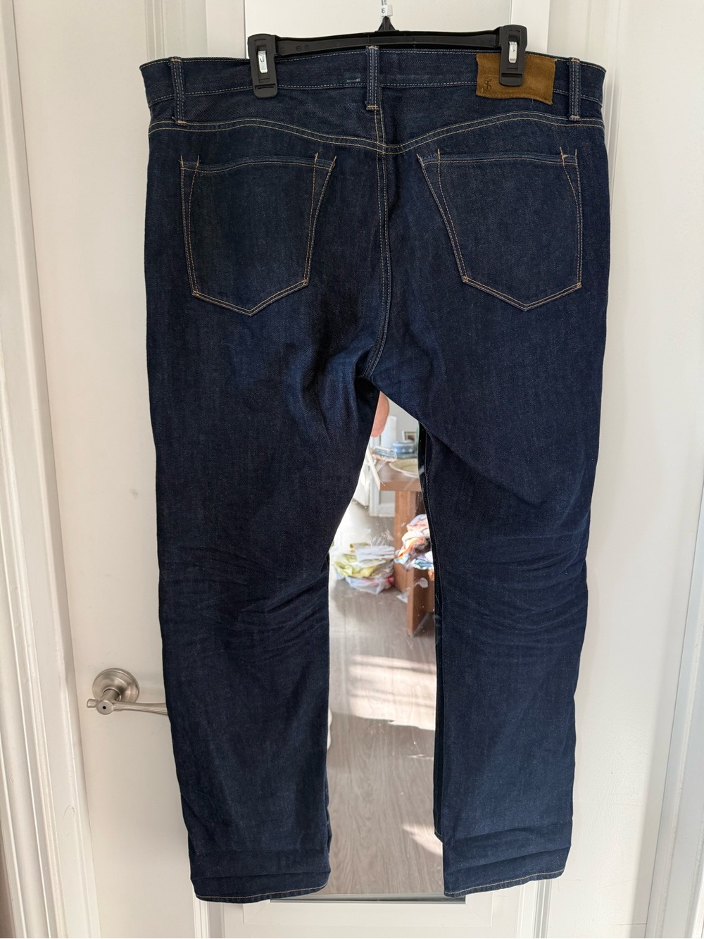 Todd Snyder Selvedge Denim Jeans Men’s 38x32 Slim Fit Dark Wash 12.5 oz Cotton - Picture 4 of 8
